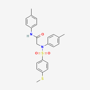 N~1~,N~2~-bis(4-methylphenyl)-N~2~-{[4-(methylthio)phenyl]sulfonyl}glycinamide