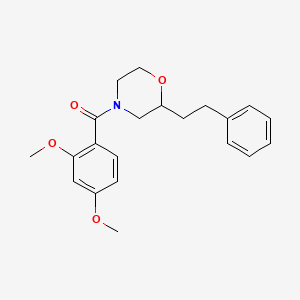 molecular formula C21H25NO4 B5965936 4-(2,4-dimethoxybenzoyl)-2-(2-phenylethyl)morpholine 