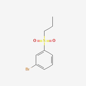 molecular formula C9H11BrO2S B596596 1-溴-3-(丙磺酰基)苯 CAS No. 153435-83-7