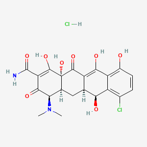 molecular formula C21H22Cl2N2O8 B596597 4-Epidemeclocycline Hydrochloride CAS No. 179471-95-5