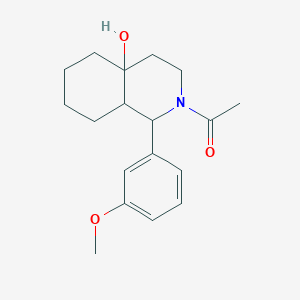 2-acetyl-1-(3-methoxyphenyl)octahydro-4a(2H)-isoquinolinol