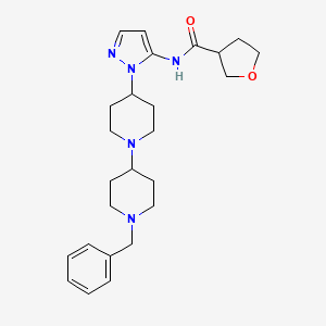 N-[1-(1'-benzyl-1,4'-bipiperidin-4-yl)-1H-pyrazol-5-yl]tetrahydro-3-furancarboxamide