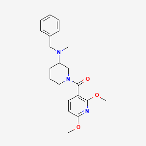 molecular formula C21H27N3O3 B5966016 N-benzyl-1-[(2,6-dimethoxy-3-pyridinyl)carbonyl]-N-methyl-3-piperidinamine 