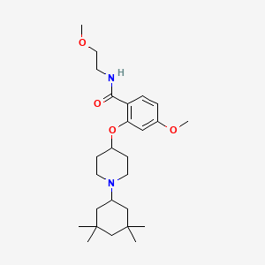 molecular formula C26H42N2O4 B5966098 4-methoxy-N-(2-methoxyethyl)-2-{[1-(3,3,5,5-tetramethylcyclohexyl)-4-piperidinyl]oxy}benzamide 