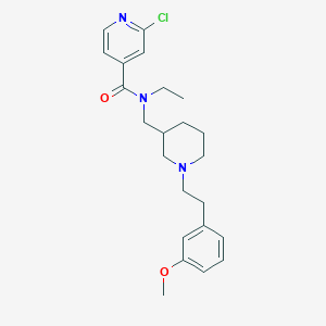 molecular formula C23H30ClN3O2 B5966142 2-chloro-N-ethyl-N-({1-[2-(3-methoxyphenyl)ethyl]-3-piperidinyl}methyl)isonicotinamide 