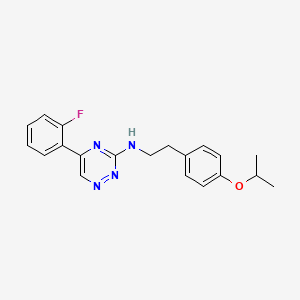 5-(2-fluorophenyl)-N-[2-(4-isopropoxyphenyl)ethyl]-1,2,4-triazin-3-amine