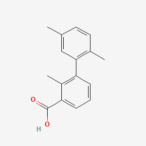 molecular formula C16H16O2 B596618 2,2',5'-三甲基-[1,1'-联苯]-3-羧酸 CAS No. 1261922-05-7