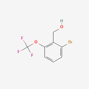 molecular formula C8H6BrF3O2 B596621 (2-Bromo-6-(trifluoromethoxy)phenyl)methanol CAS No. 1253189-03-5