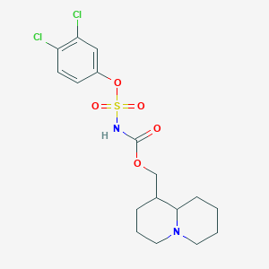molecular formula C17H22Cl2N2O5S B5966229 octahydro-2H-quinolizin-1-ylmethyl [(3,4-dichlorophenoxy)sulfonyl]carbamate 