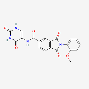 molecular formula C20H14N4O6 B5966297 N-(2,4-dioxo-1,2,3,4-tetrahydro-5-pyrimidinyl)-2-(2-methoxyphenyl)-1,3-dioxo-5-isoindolinecarboxamide 