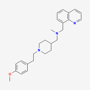 ({1-[2-(4-methoxyphenyl)ethyl]-4-piperidinyl}methyl)methyl(8-quinolinylmethyl)amine