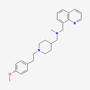 molecular formula C26H33N3O B5966367 ({1-[2-(4-methoxyphenyl)ethyl]-4-piperidinyl}methyl)methyl(8-quinolinylmethyl)amine 