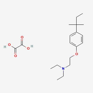 molecular formula C19H31NO5 B5966374 {2-[4-(1,1-dimethylpropyl)phenoxy]ethyl}diethylamine oxalate 