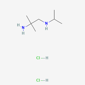 molecular formula C7H20Cl2N2 B596639 2-甲基-N1-(1-甲基乙基)-1,2-丙二胺二盐酸盐 CAS No. 16256-45-4