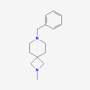 molecular formula C15H22N2 B596641 7-苄基-2-甲基-2,7-二氮杂螺[3.5]壬烷 CAS No. 135380-51-7