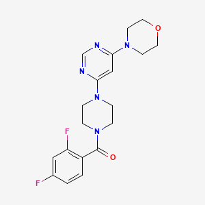 4-{6-[4-(2,4-difluorobenzoyl)-1-piperazinyl]-4-pyrimidinyl}morpholine