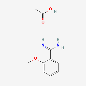 molecular formula C10H14N2O3 B596647 2-甲氧基苯并酰胺乙酸酯 CAS No. 184778-39-0
