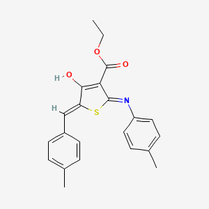 ethyl 5-(4-methylbenzylidene)-2-[(4-methylphenyl)amino]-4-oxo-4,5-dihydro-3-thiophenecarboxylate