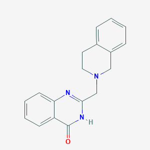 molecular formula C18H17N3O B5966556 2-(3,4-dihydro-2(1H)-isoquinolinylmethyl)-4-quinazolinol 