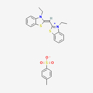 3-ethyl-2-[(3-ethyl-1,3-benzothiazol-2(3H)-ylidene)methyl]-1,3-benzothiazol-3-ium 4-methylbenzenesulfonate