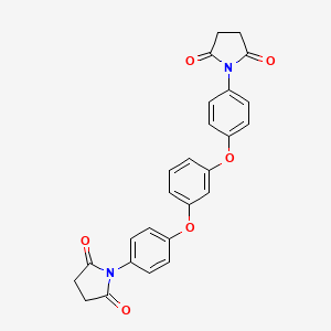 molecular formula C26H20N2O6 B5966568 1,1'-[1,3-phenylenebis(oxy-4,1-phenylene)]di(2,5-pyrrolidinedione) 