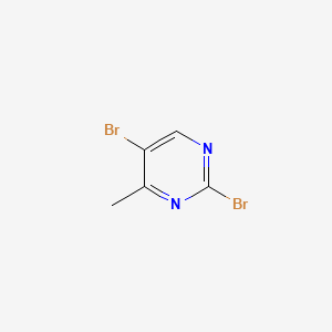 molecular formula C5H4Br2N2 B596658 2,5-二溴-4-甲基嘧啶 CAS No. 171408-73-4