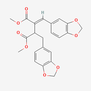 molecular formula C22H20O8 B596660 脱氢向日葵质 CAS No. 103001-05-4