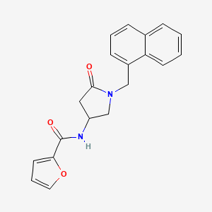 molecular formula C20H18N2O3 B5966621 N-[1-(1-naphthylmethyl)-5-oxo-3-pyrrolidinyl]-2-furamide 