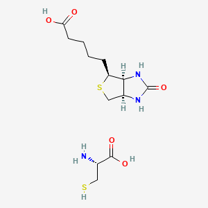 molecular formula C13H23N3O5S2 B596664 生物素-半胱氨酸 CAS No. 151009-85-7