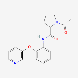 1-acetyl-N-[2-(3-pyridinyloxy)phenyl]prolinamide