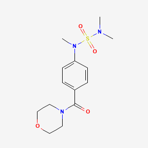 molecular formula C14H21N3O4S B5966714 N,N,N'-trimethyl-N'-[4-(4-morpholinylcarbonyl)phenyl]sulfamide 