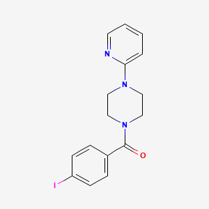 molecular formula C16H16IN3O B5966758 1-(4-iodobenzoyl)-4-(2-pyridinyl)piperazine 