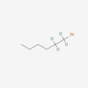 molecular formula C6H13Br B596676 1-Bromohexane-1,1,2,2-d4 CAS No. 1219802-83-1