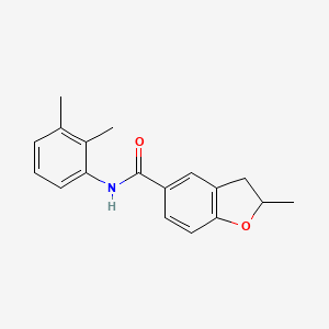 molecular formula C18H19NO2 B5966773 N-(2,3-dimethylphenyl)-2-methyl-2,3-dihydro-1-benzofuran-5-carboxamide 