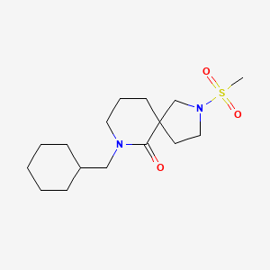 molecular formula C16H28N2O3S B5966788 7-(cyclohexylmethyl)-2-(methylsulfonyl)-2,7-diazaspiro[4.5]decan-6-one 