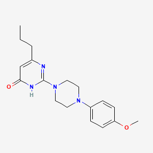 2-[4-(4-methoxyphenyl)-1-piperazinyl]-6-propyl-4(3H)-pyrimidinone