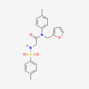 N~1~-(2-furylmethyl)-N~1~-(4-methylphenyl)-N~2~-[(4-methylphenyl)sulfonyl]glycinamide