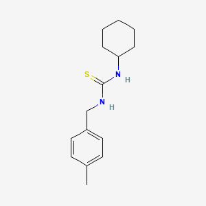 molecular formula C15H22N2S B5966878 N-cyclohexyl-N'-(4-methylbenzyl)thiourea 