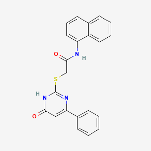 N-1-naphthyl-2-[(6-oxo-4-phenyl-1,6-dihydro-2-pyrimidinyl)thio]acetamide