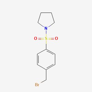 1-((4-(Bromomethyl)phenyl)sulfonyl)pyrrolidine