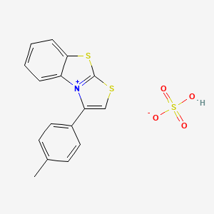 3-(4-methylphenyl)[1,3]thiazolo[2,3-b][1,3]benzothiazol-4-ium hydrogen sulfate