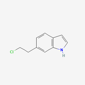 molecular formula C10H10ClN B596696 6-(2-Chloroethyl)-1H-indole CAS No. 1253654-38-4
