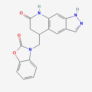 5-[(2-oxo-1,3-benzoxazol-3(2H)-yl)methyl]-1,5,6,8-tetrahydro-7H-pyrazolo[4,3-g]quinolin-7-one