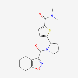 N,N-dimethyl-5-[1-(4,5,6,7-tetrahydro-2,1-benzisoxazol-3-ylcarbonyl)pyrrolidin-2-yl]thiophene-2-carboxamide