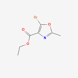 molecular formula C7H8BrNO3 B596699 Ethyl 5-bromo-2-methyloxazole-4-carboxylate CAS No. 1260861-94-6