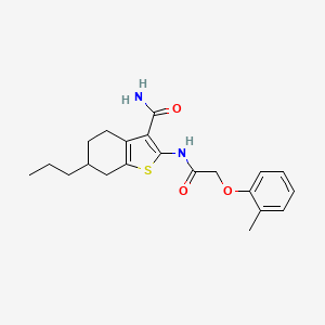 2-{[(2-methylphenoxy)acetyl]amino}-6-propyl-4,5,6,7-tetrahydro-1-benzothiophene-3-carboxamide