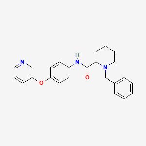 molecular formula C24H25N3O2 B5967018 1-benzyl-N-[4-(3-pyridinyloxy)phenyl]-2-piperidinecarboxamide 