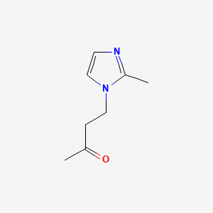 molecular formula C8H12N2O B596703 4-(2-Methyl-1H-imidazol-1-yl)butan-2-one CAS No. 120216-60-6