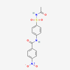 N-{4-[(acetylamino)sulfonyl]phenyl}-4-nitrobenzamide