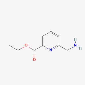 molecular formula C9H12N2O2 B596711 6-(氨甲基)吡啶甲酸乙酯 CAS No. 104086-21-7